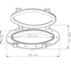 VIGIA OVAL TERMOPLASTICO DE ABS C/ VIDRO