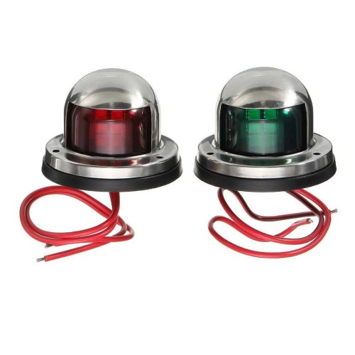 LUZ DE NAVEGAÇÃO BOMBORDO E BORESTE EM AÇO INOX 12V LUZ DE NAVEGAÇÃO BOMBORDO E BORESTE EM AÇO INOX 12V