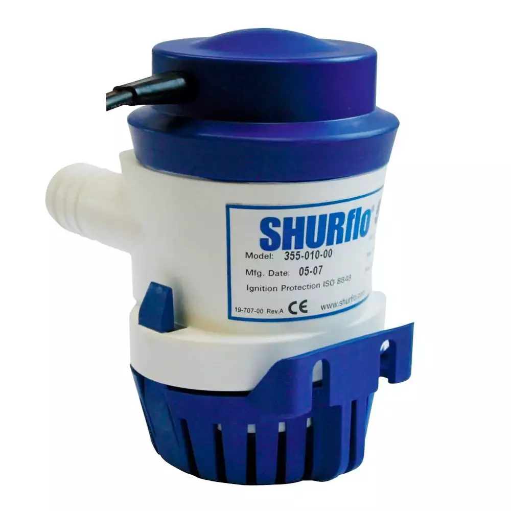 BOMBA DE PORÃO SHURFLO 1000 GPH - 3.780 LITROS HORA - 12V