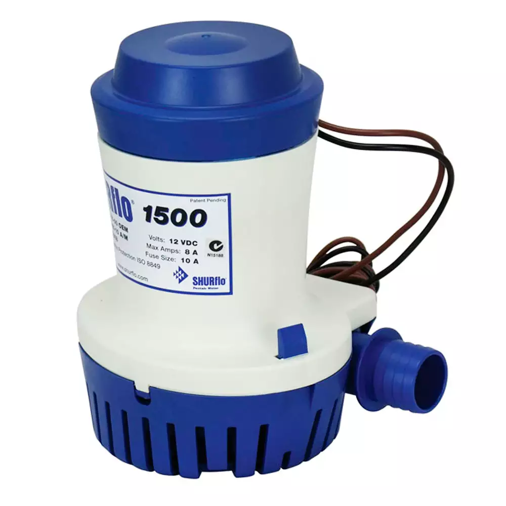 BOMBA DE PORÃO SHURFLO 1500 GPH 5.400 LITROS HORA 12V