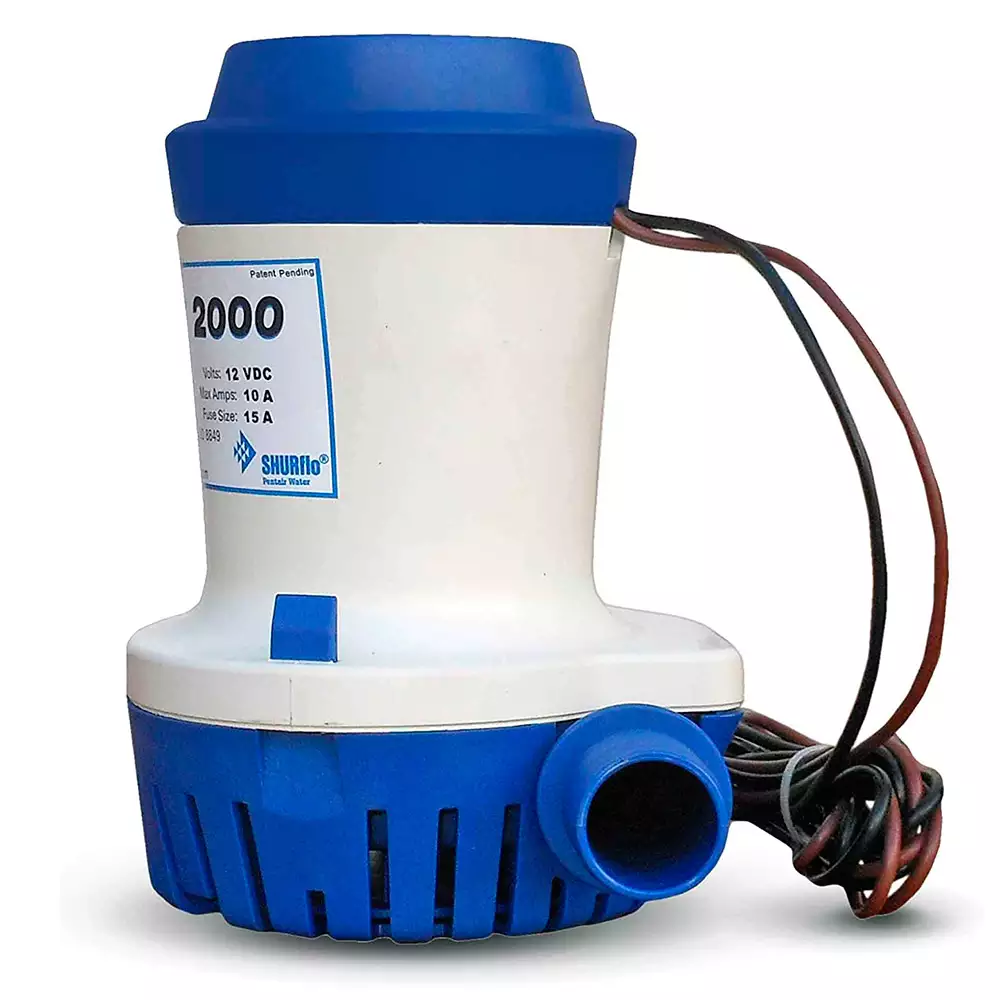 BOMBA DE PORÃO SHURFLO 2000 GPH - 7.569 LITROS HORA - 12V