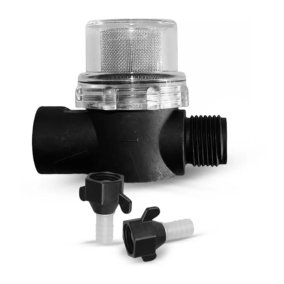 FILTRO PARA BOMBA PRESSURIZADORA 1/2 POLEGADA COM PONTEIRAS