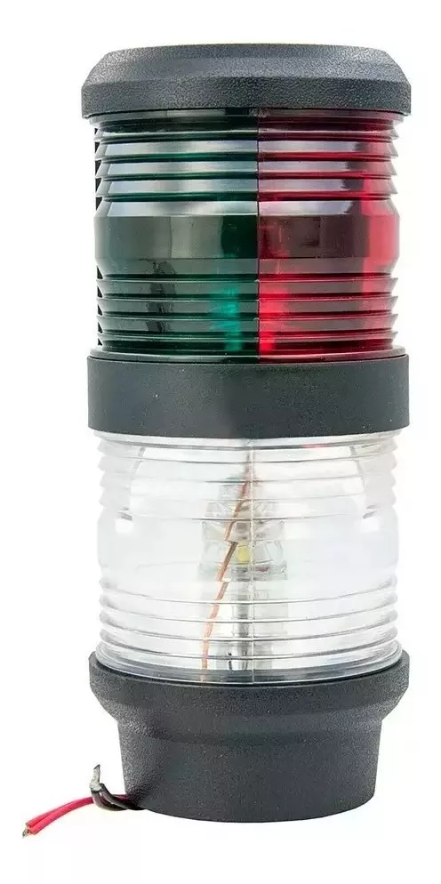 LUZ DE NAVEGAÇÃO TOP FUNDEIO 360 E BICOLOR 225º 12V LUZ DE NAVEGAÇÃO TOP FUNDEIO 360 E BICOLOR 225º 12V